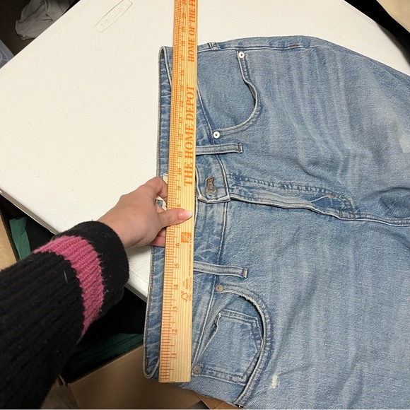 Madewell Curvy Perfect Vintage Jeans Coney Wash Destroyed Edition Size 32 R2 - Picture 11 of 11